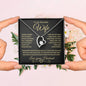 To My Beautiful Wife | Forever Love Necklace | Gold