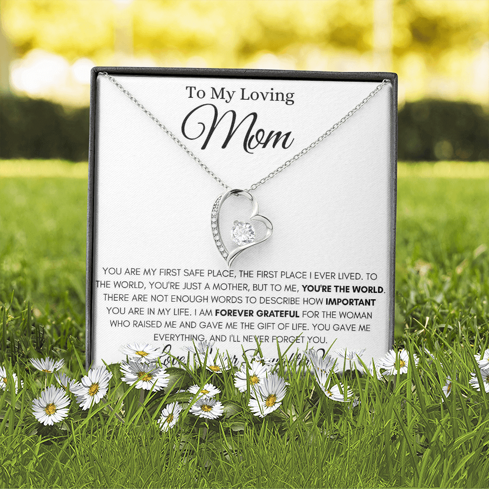 To My Loving Mom_Forever Love Necklace