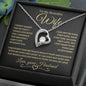 To My Beautiful Wife | Forever Love Necklace | Gold