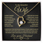 To My Beautiful Wife | Forever Love Necklace | Gold