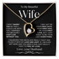 To My Beautiful Wife | Forever Love Necklace | BW