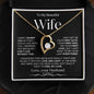 To My Beautiful Wife | Forever Love Necklace | BW