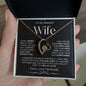 To My Beautiful Wife | Forever Love Necklace | BW