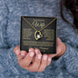 To My Beautiful Wife | Forever Love Necklace | Gold