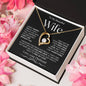 To My Beautiful Wife | Forever Love Necklace | BW