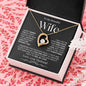 To My Beautiful Wife | Forever Love Necklace | BW