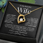 To My Beautiful Wife | Forever Love Necklace | BW