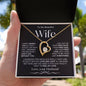 To My Beautiful Wife | Forever Love Necklace | BW