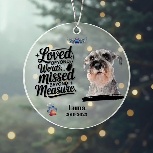 Personalized Pet Memorial Acrylic Ornament