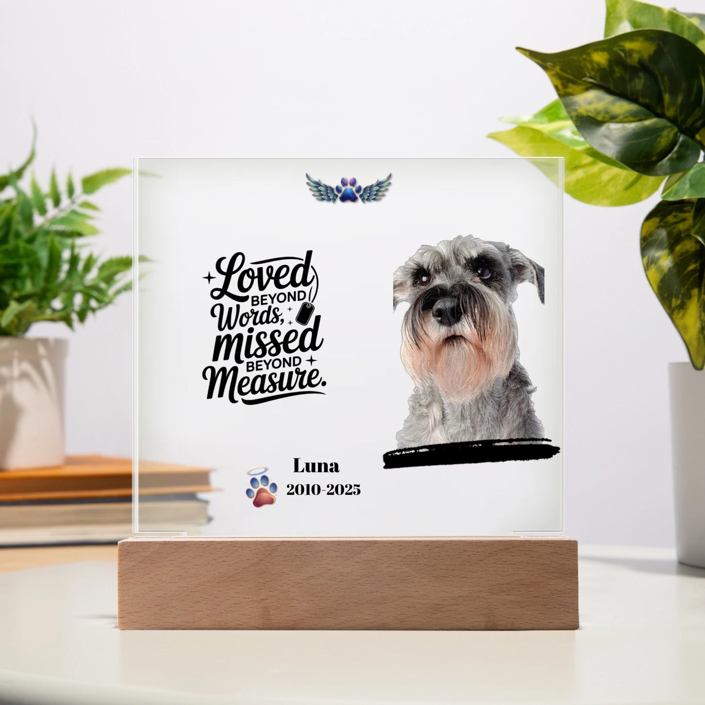 Personalized Pet Memorial Acrylic Plaque