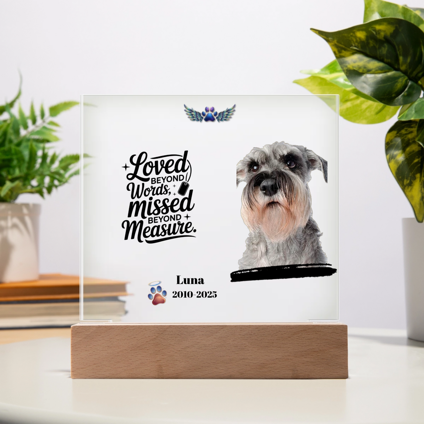 Personalized Pet Memorial Acrylic Plaque