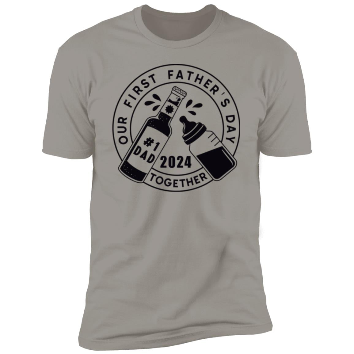 Our First Father's Day | #1 Dad | Premium Short Sleeve T-Shirt