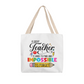 A Great Teacher Is Hard to Find and Impossible to Forget Tote Bag | Teacher Appreciation Gift | Pencil Canvas Tote