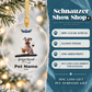 Dog Memorial Ornament – Pet Loss Sympathy Gift, Schnauzer Remembrance Keepsake