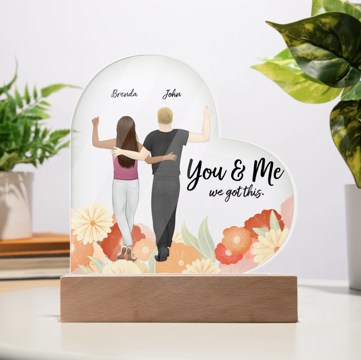 Our First Valentines as... | Acrylic Heart Plaque