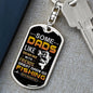 Great Dads Go Fishing | Dog Tag Keychain
