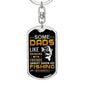 Great Dads Go Fishing | Dog Tag Keychain