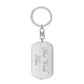 To My Dad | Graphic Dog Tag Keychain