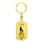 Dad, you are the World | Tog Tag Keychain | From Son