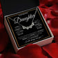 To My Beautiful Daughter_Magnetic Hearts Necklace_Black