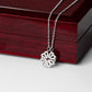 To My Beautiful Daughter_Magnetic Hearts Necklace_Black
