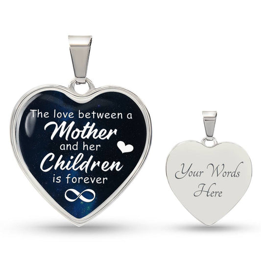 To My Mom | Heart Necklace | From Children | Personalized