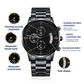 Coolest Dad Ever | Engraved Design Black Chronograph Watch
