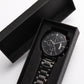 Coolest Dad Ever | Engraved Design Black Chronograph Watch