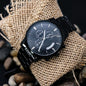 Personalizable con grabado | Reloj cronógrafo negro