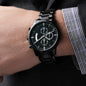 Personalizable con grabado | Reloj cronógrafo negro