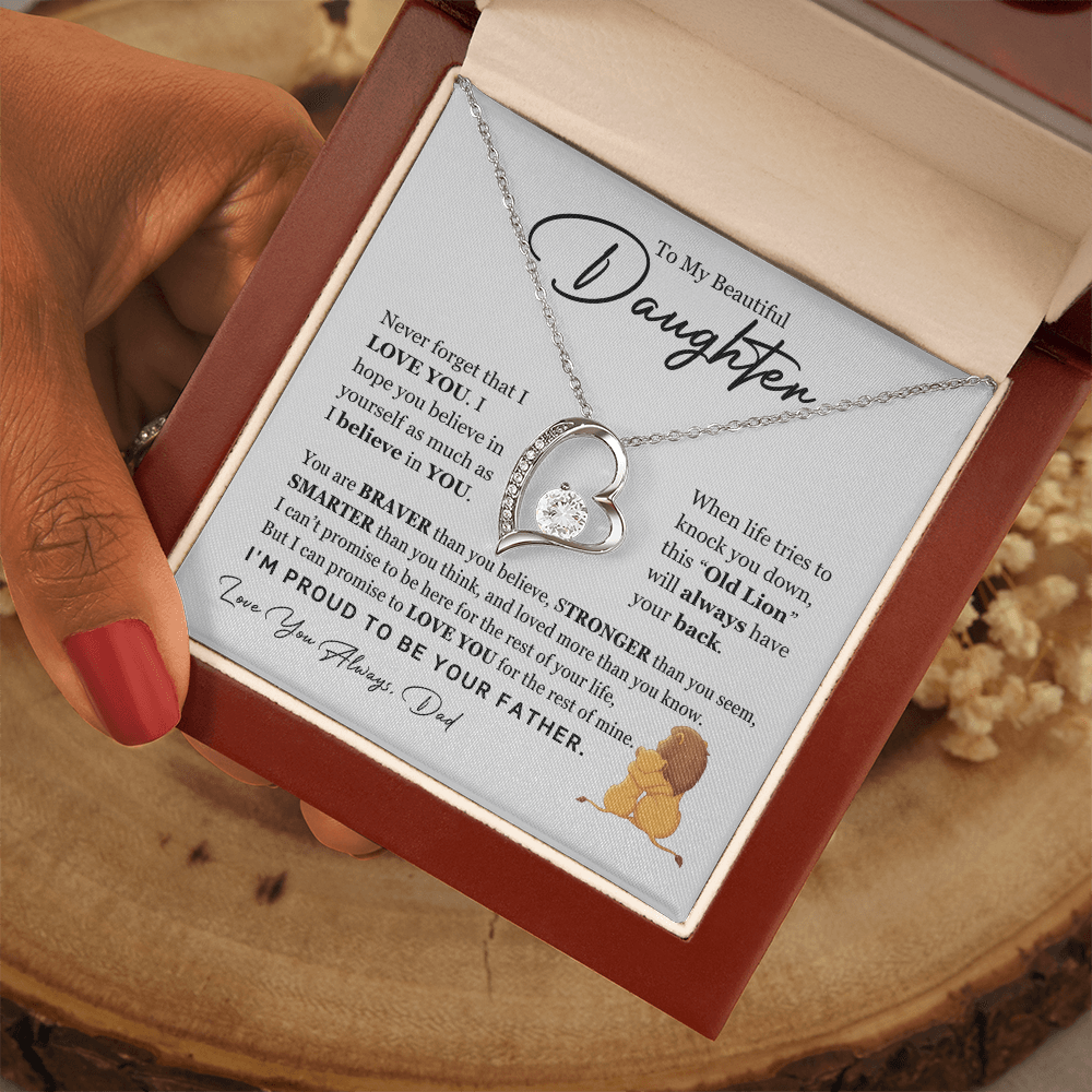 To My Beautiful Daughter | Forever Love Necklace | From Dad