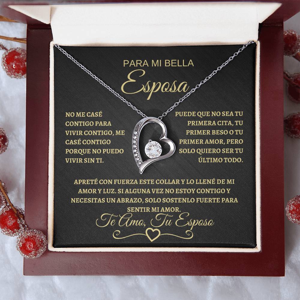 Para Mi Bella Esposa | Forever Love Necklace | Gold