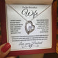 To My Beautiful Wife | Forever Love Necklace | Black