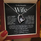To My Beautiful Wife | Forever Love Necklace | BW