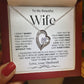 To My Beautiful Wife | Forever Love Necklace | WB