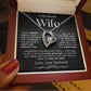 To My Beautiful Wife | Forever Love Necklace | BW