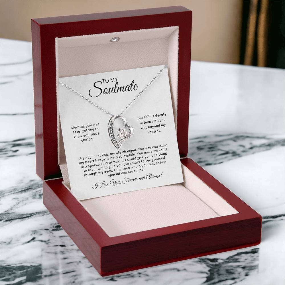 To My Soulmate | Love Heart Necklace