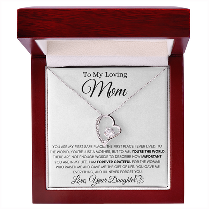 To My Loving Mom_Forever Love Necklace