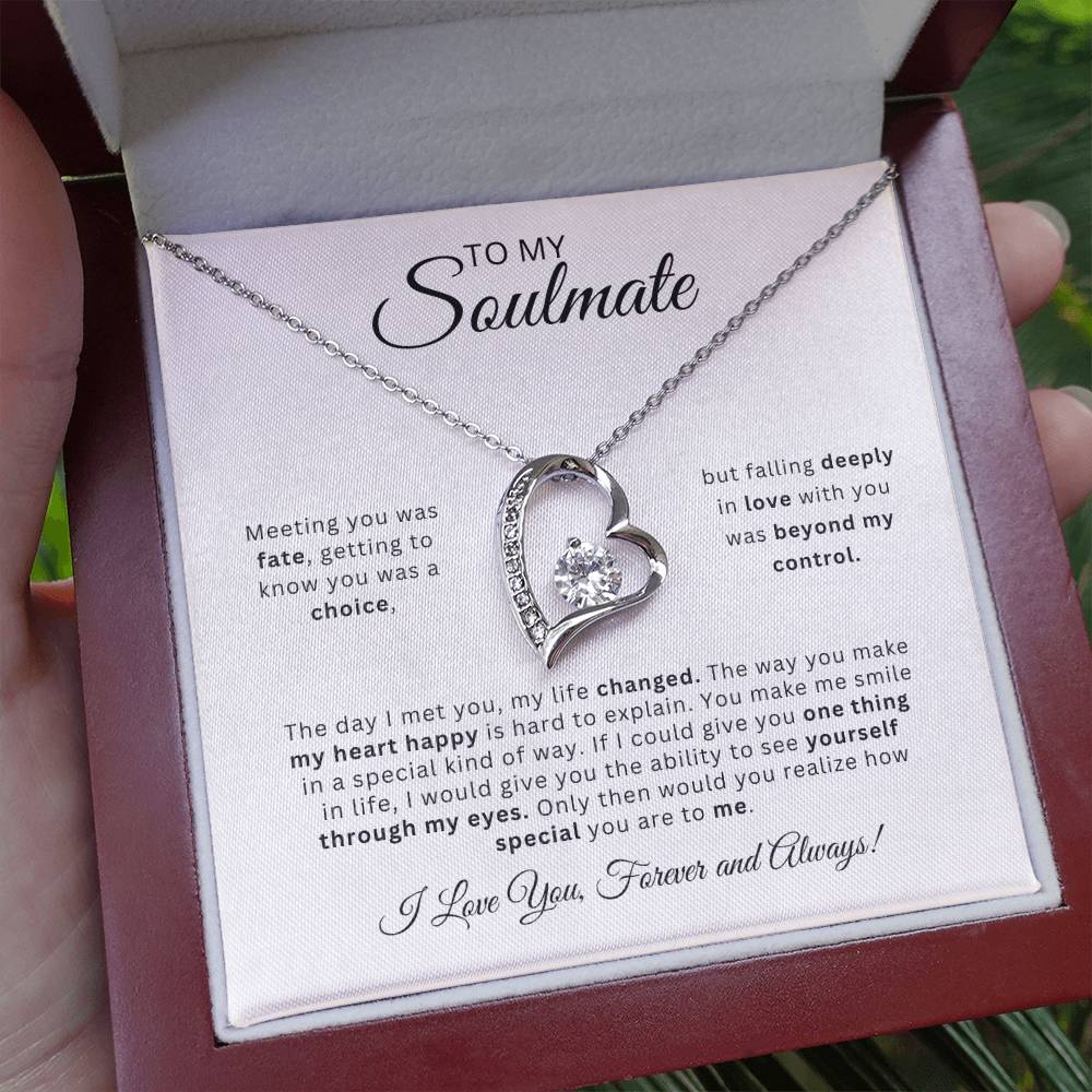 To My Soulmate | Love Heart Necklace