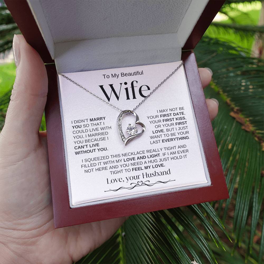 To My Beautiful Wife | Forever Love Necklace | WB