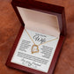 To My Beautiful Wife | Forever Love Necklace | Black