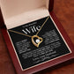 To My Beautiful Wife | Forever Love Necklace | BW
