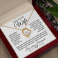 To My Beautiful Wife | Forever Love Necklace | Black