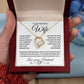 To My Beautiful Wife | Forever Love Necklace | Black