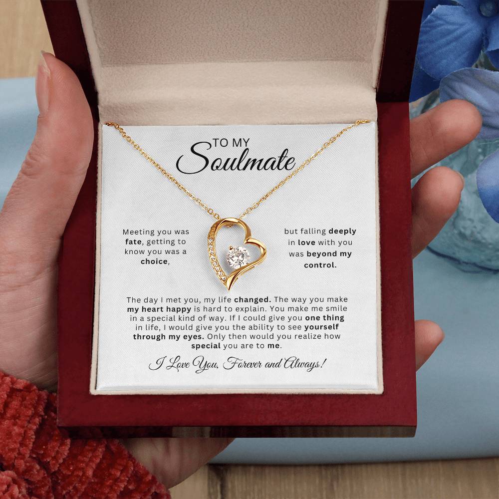 To My Soulmate | Love Heart Necklace