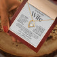 To My Beautiful Wife | Forever Love Necklace | WB