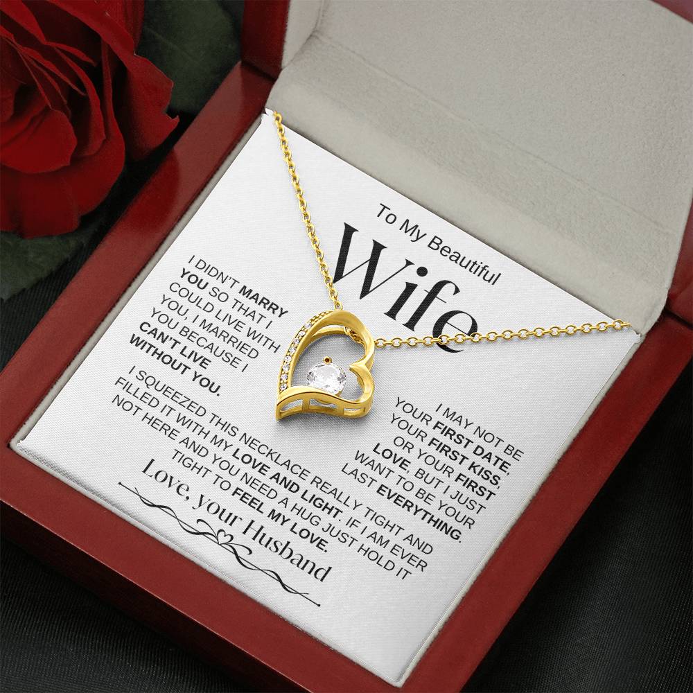 To My Beautiful Wife | Forever Love Necklace | WB