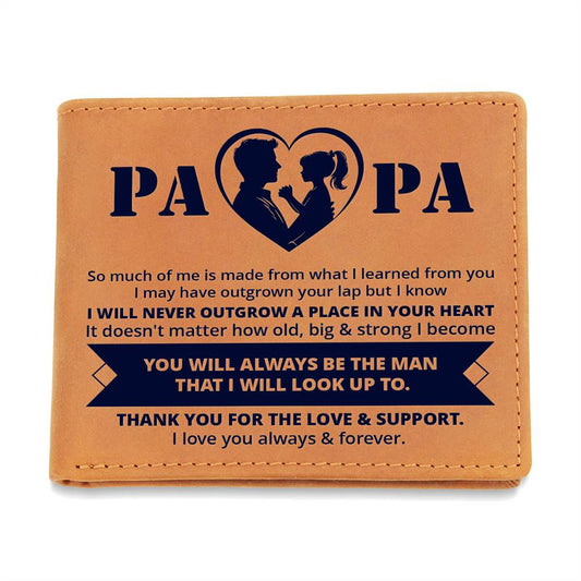 Papa | From Daughter | Leather Wallet