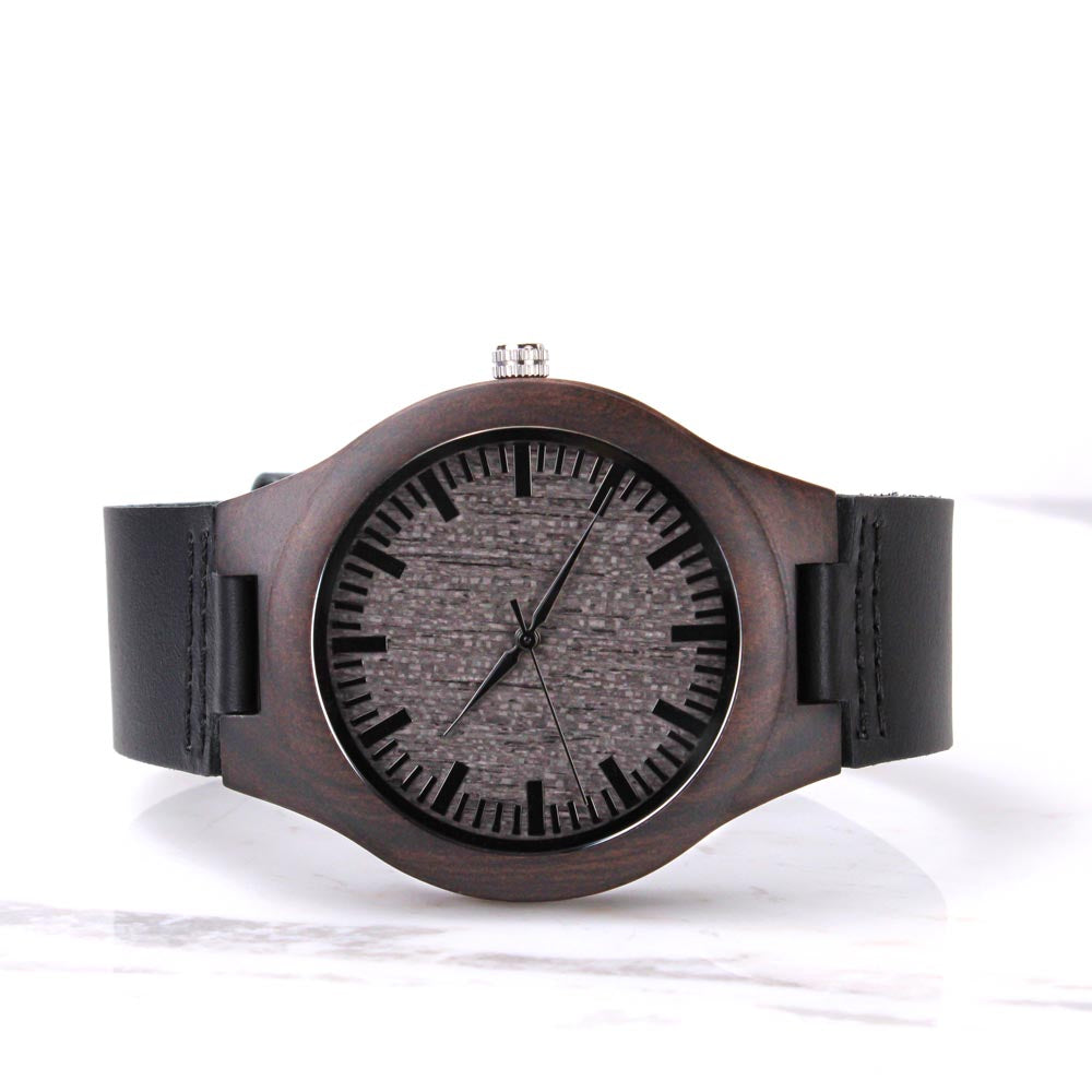 Dad Joke Champion |  Engraved Wooden Watch