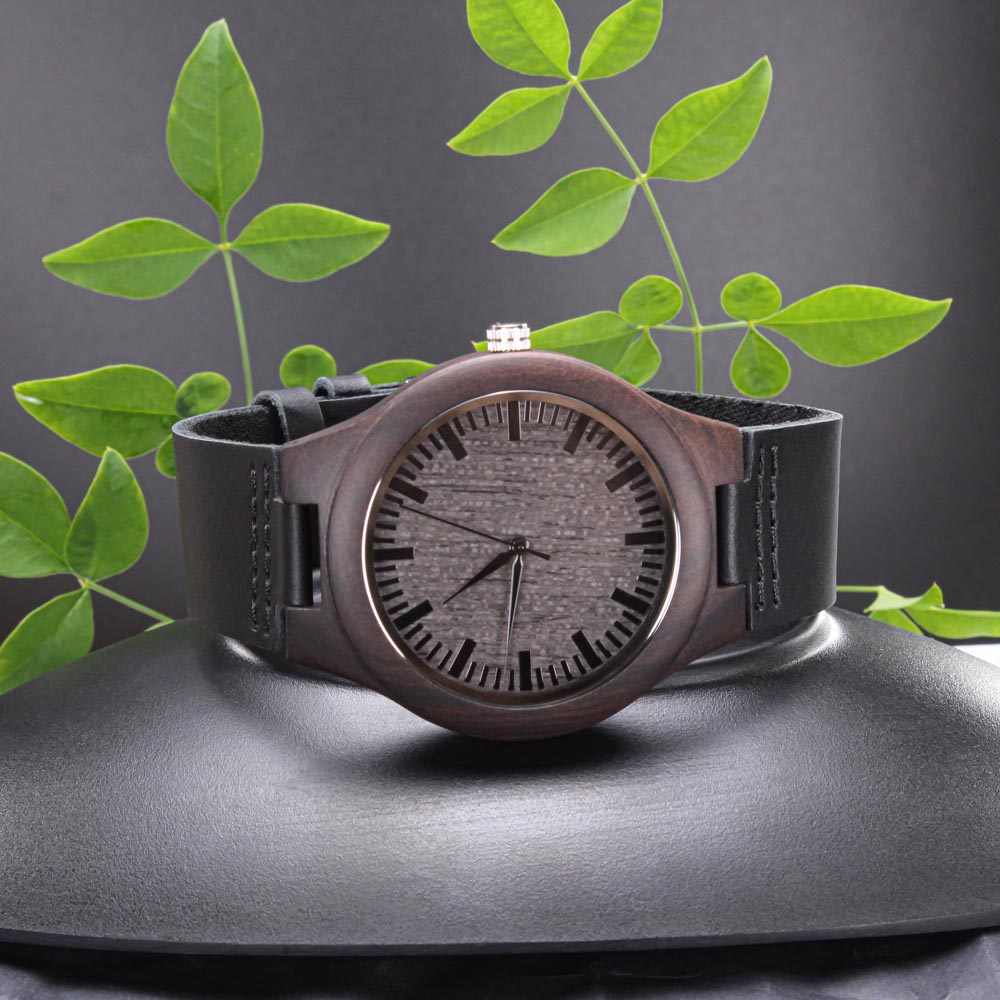 Dad Joke Champion |  Engraved Wooden Watch